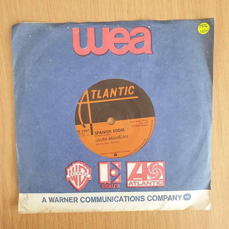 Laura Branigan  Spanish Eddie - 7" Vinyl Record  (VG+) (DLB)