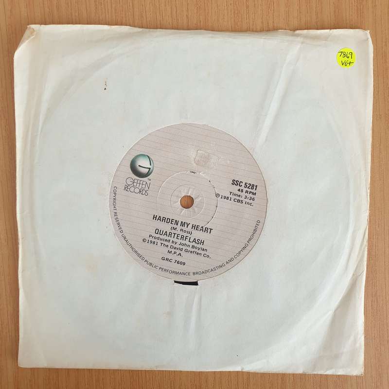 Quarterflash  Harden My Heart - 7" Vinyl Record  (VG+) (DLB)