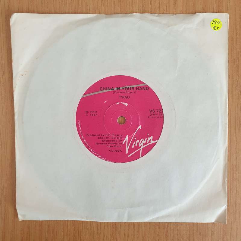 T'Pau  China In Your Hand - Vinyl - 7" Record (VG+)