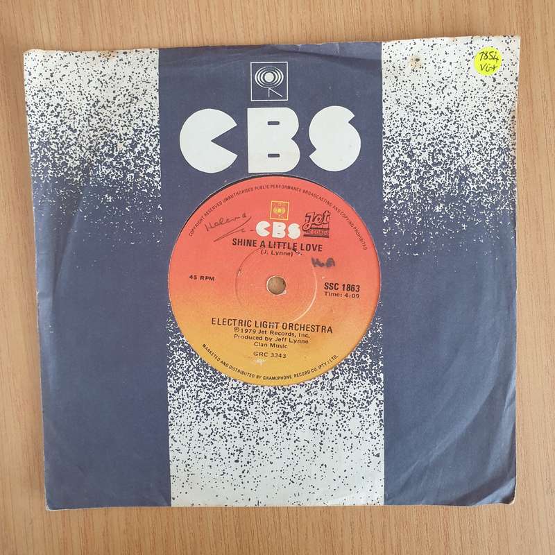 Electric Light Orchestra  Shine A Little Love - Vinyl 7" Record  (VG+)
