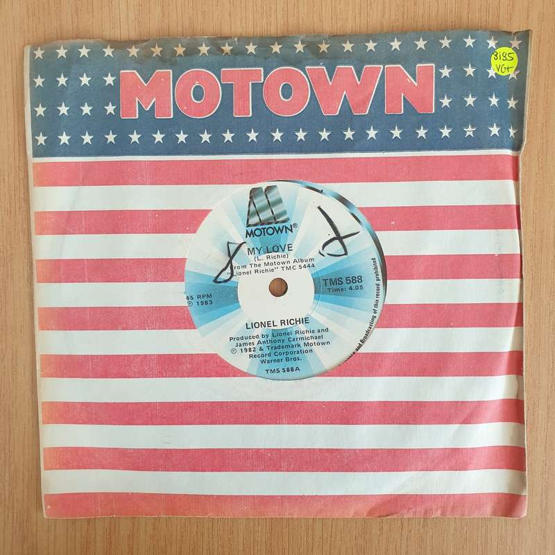 Lionel Richie - My Love - Vinyl 7" Record (VG+)