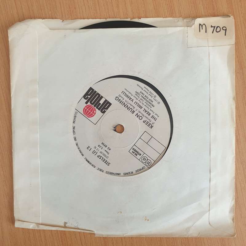 The Real Voices Of Milli Vanilli  Keep On Running - Promotional - Vinyl 7" Record (VG+)
