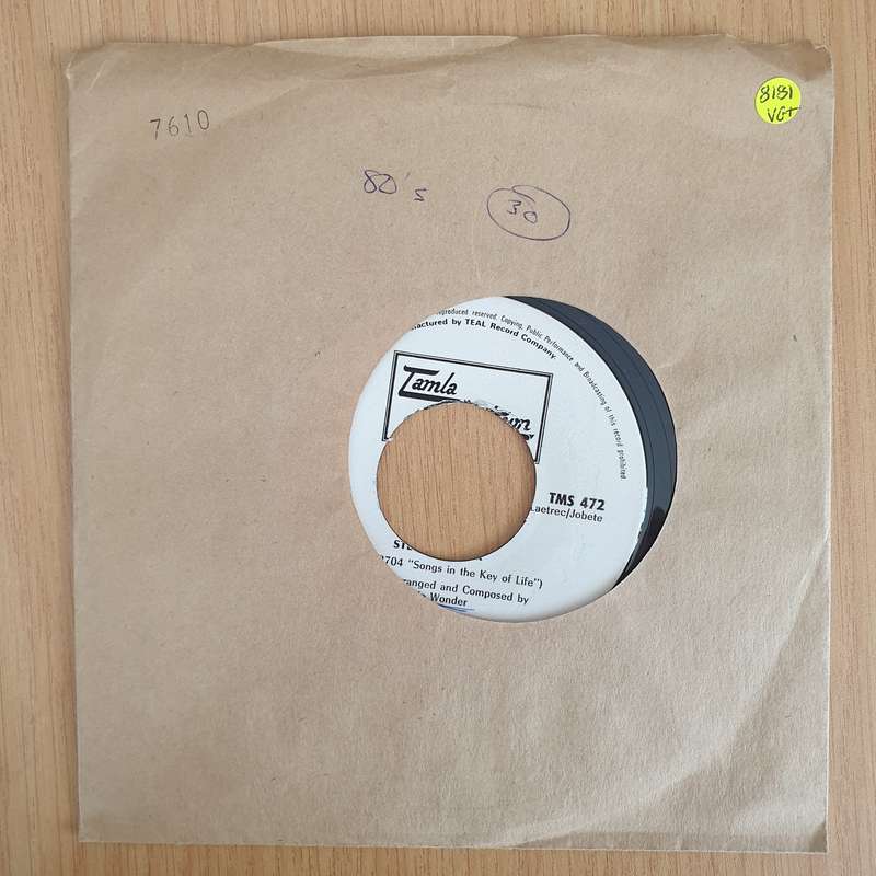 Stevie Wonder  Isn't She Lovely (Rhodesia)  - Vinyl 7" Record  (VG+)