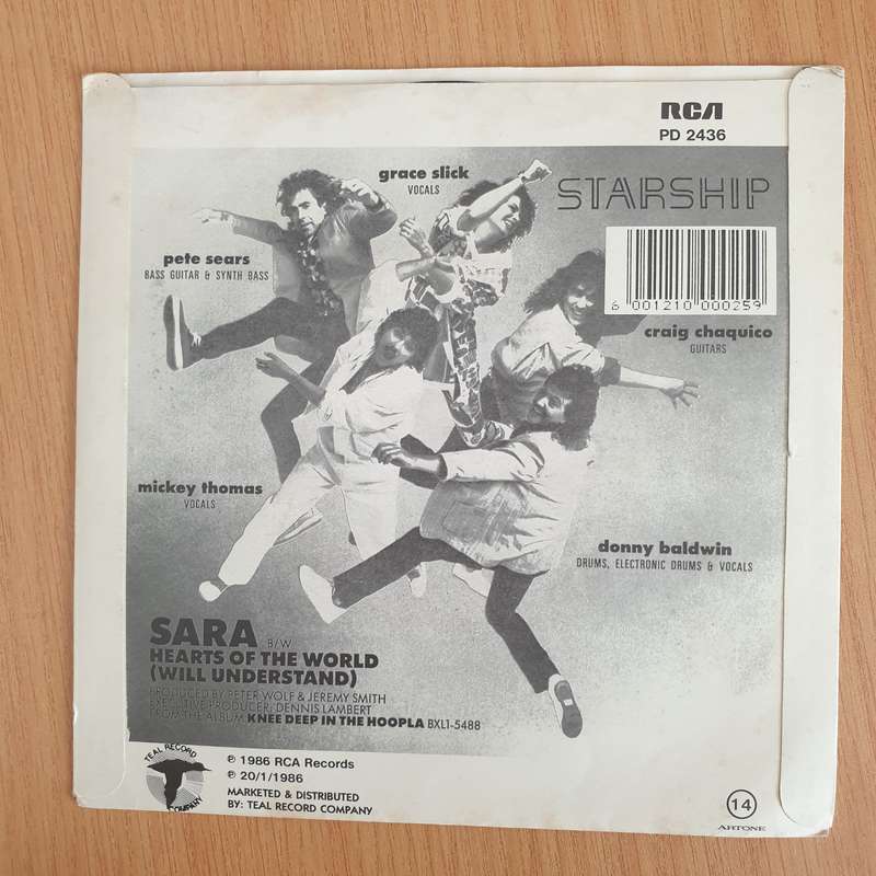 Starship  Sara - Vinyl 7" Record  (VG+)