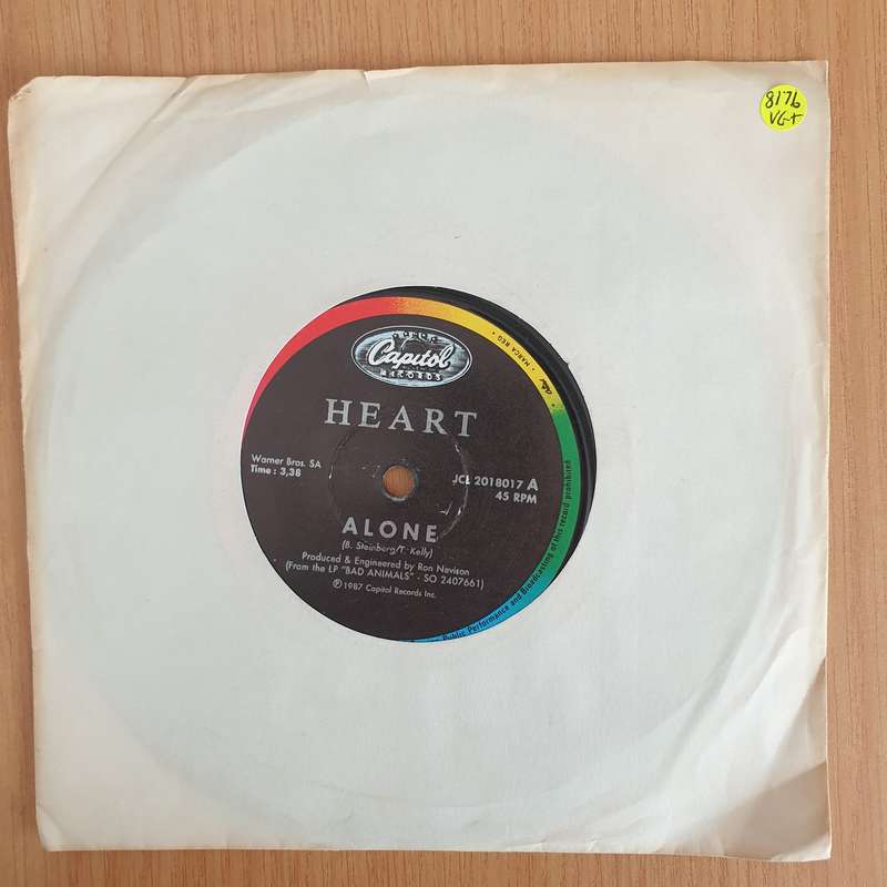 Heart  Alone - Vinyl 7" Record  (VG+)