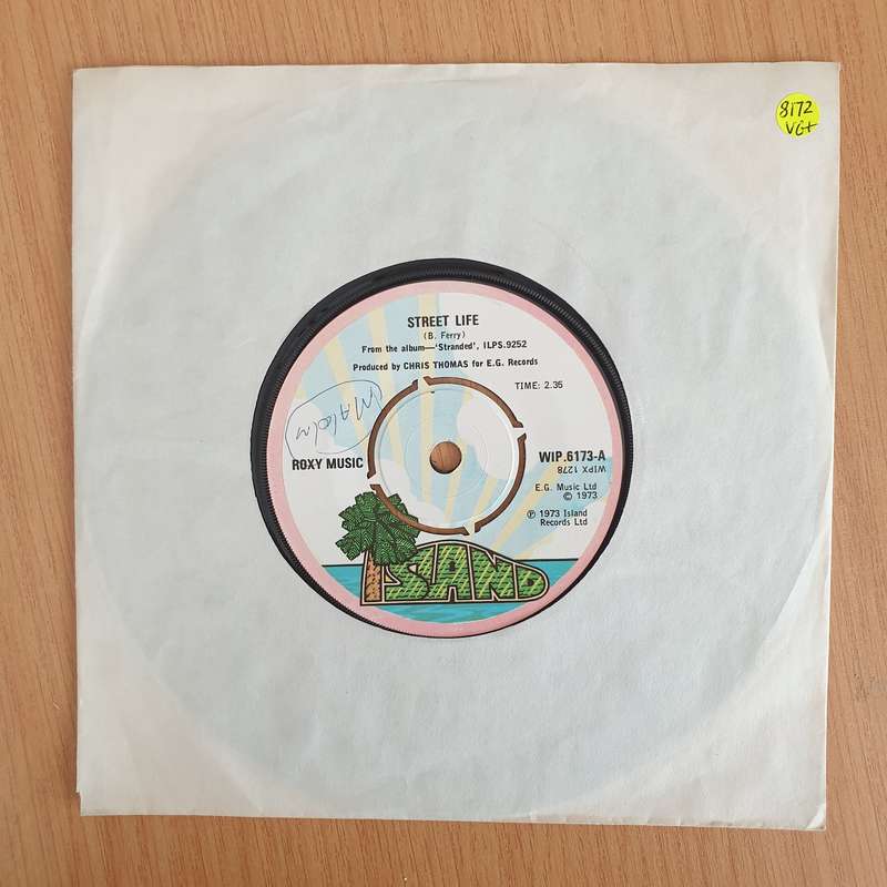 Roxy Music  Street Life  - Vinyl 7" Record (VG+)