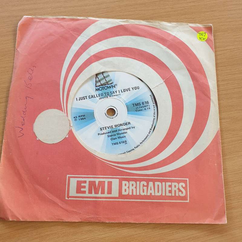 Stevie Wonder  I Just Called To Say I Love You - Vinyl 7" Record  (VG+)