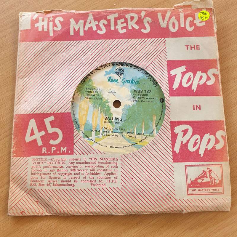 Rod Stewart  Sailing - Vinyl 7" Record  (VG+)