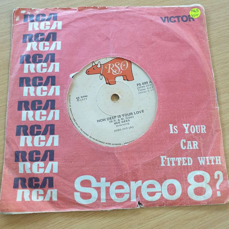 Bee Gees  How Deep Is Your Love / Can't Keep A Good Man Down - Vinyl 7" Record  (VG+)