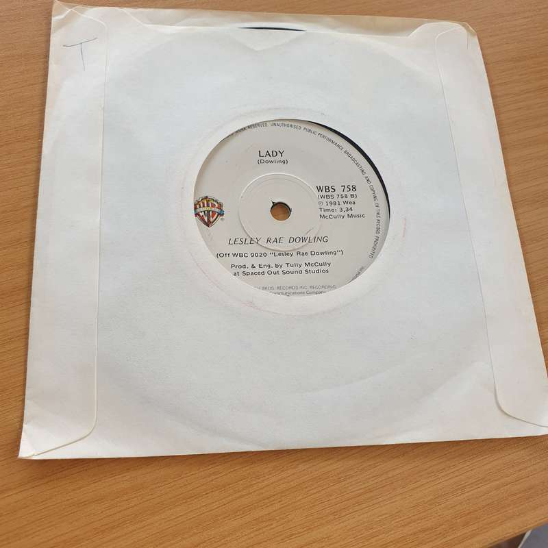 Lesley Rae Dowling  Grips of Emotion - Vinyl 7" Record  (VG+)