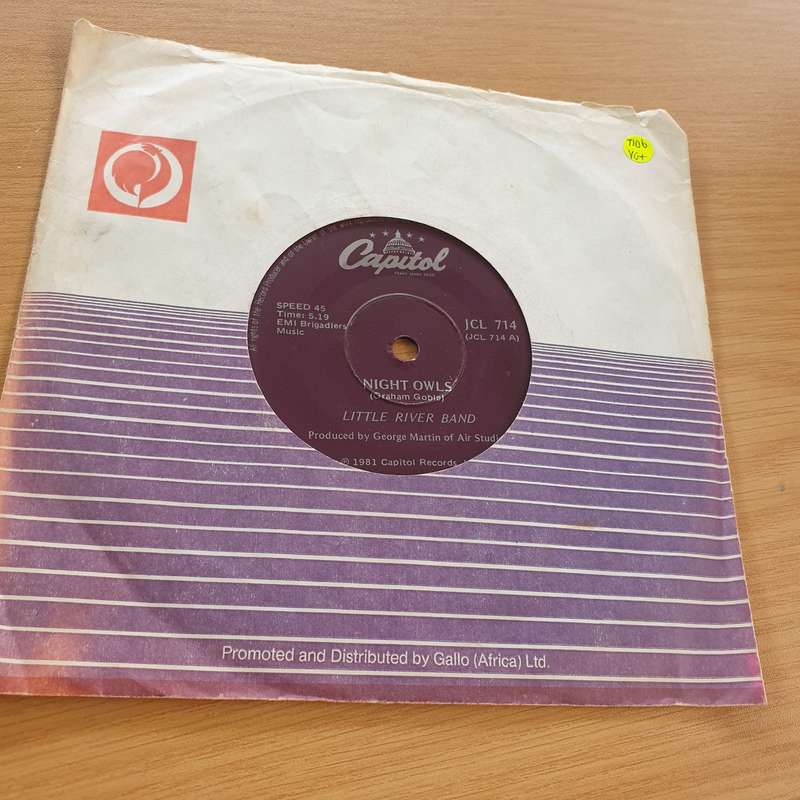 Little River Band  The Night Owls - Vinyl 7" Record  (VG+)