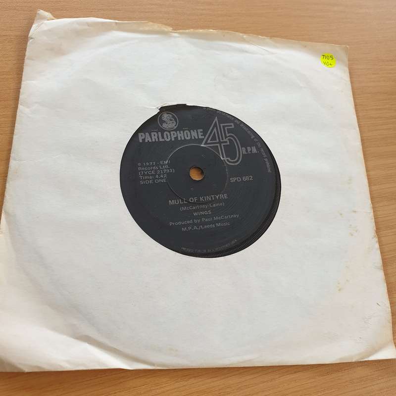 Wings  Mull Of Kintyre - Vinyl 7" Record  (VG+)