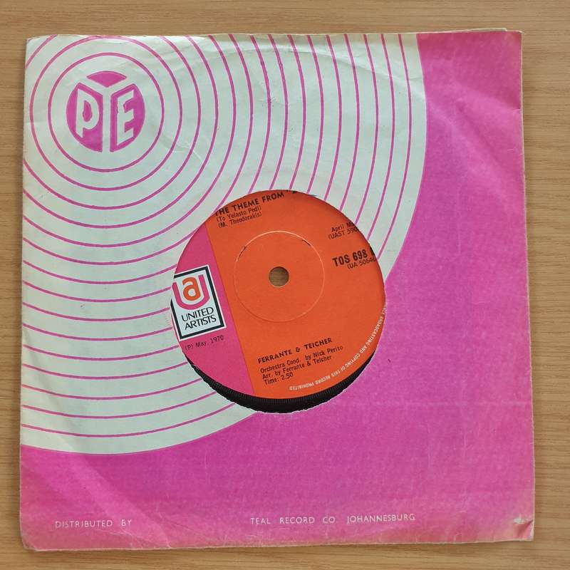Ferrante & Teicher  Midnight Cowboy - Vinyl 7" Record  (VG+)