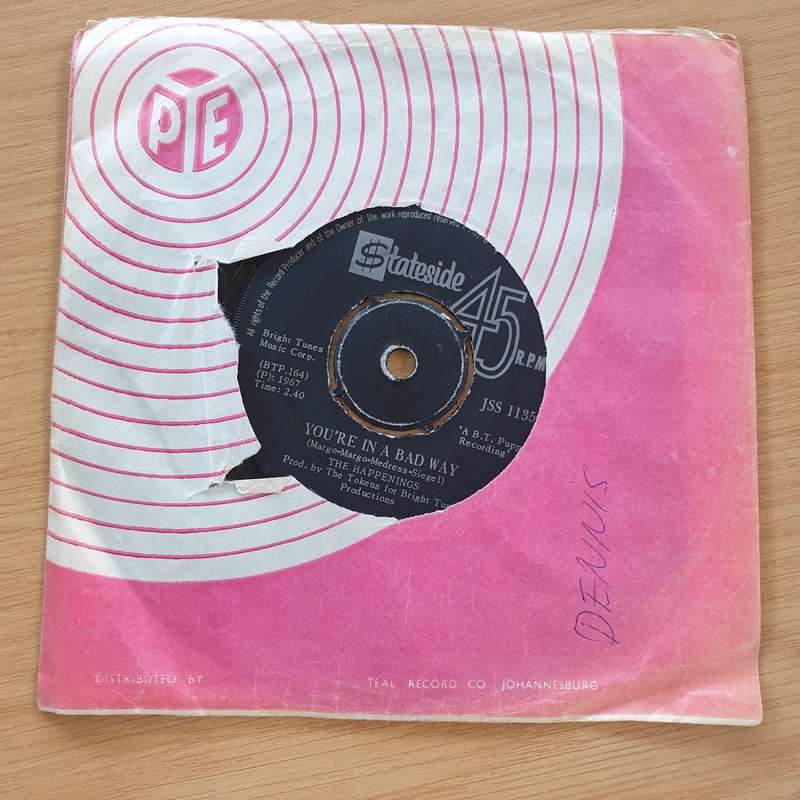 The Happenings  I Got Rhythm - Vinyl 7" Record  (VG+)