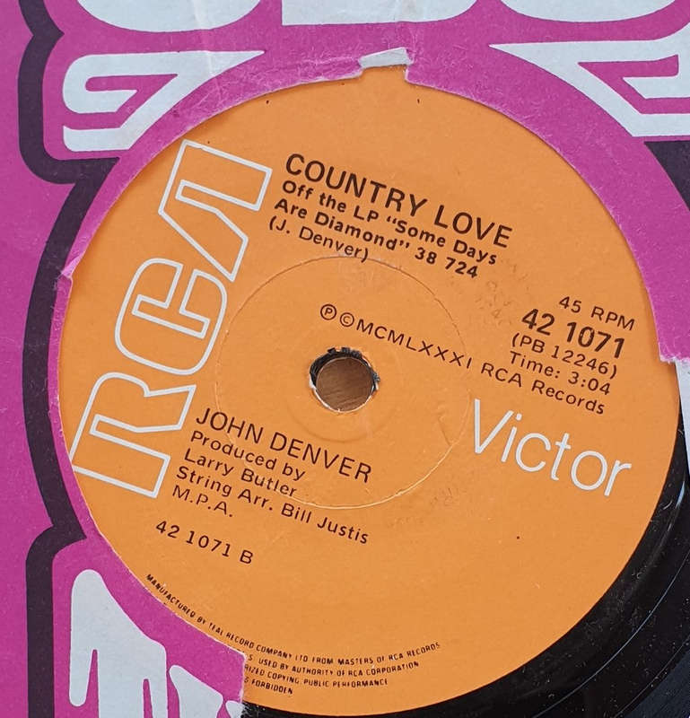 John Denver  Some Days Are Diamonds - Vinyl 7" Record  (VG+)