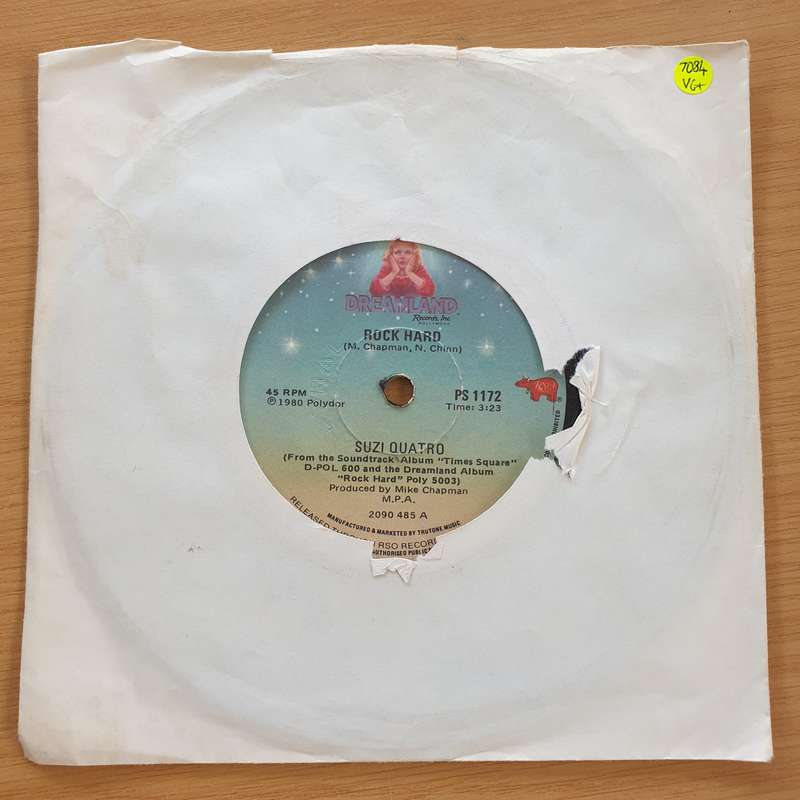 Suzi Quatro  Rock Hard - Vinyl 7" Record  (VG+)