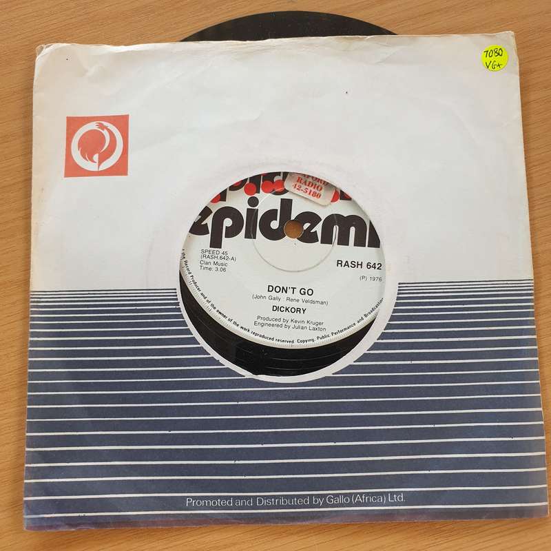 Dickory  Don't Go - Vinyl 7" Record  (VG+)