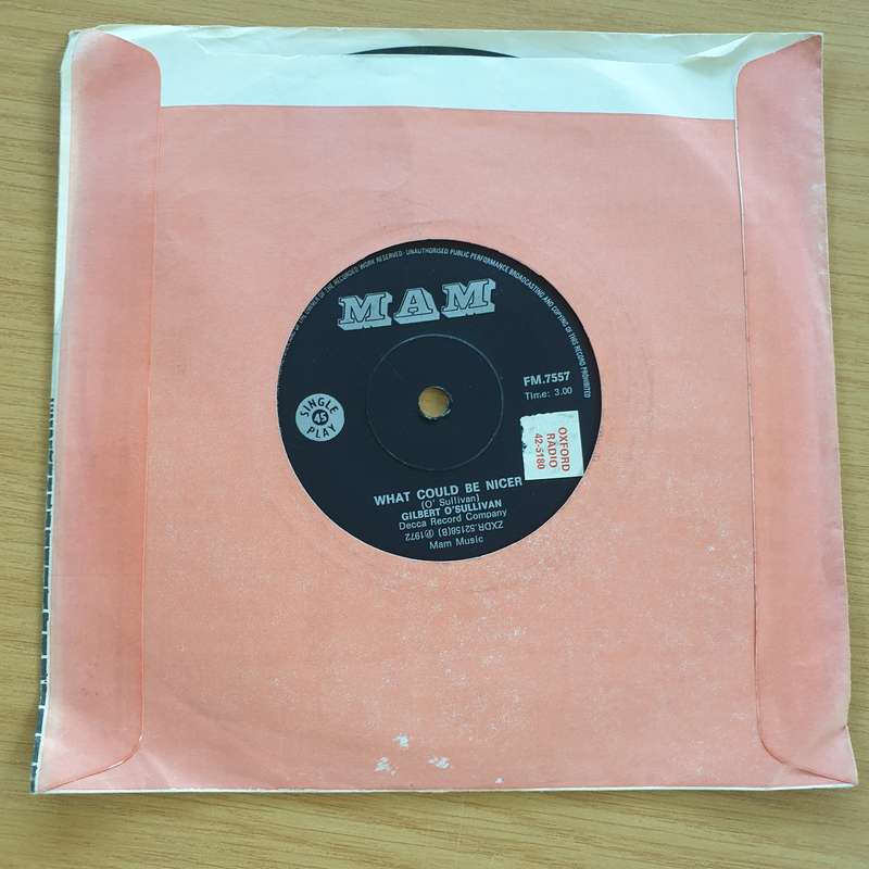 Gilbert O'Sullivan  Clair - Vinyl 7" Record  (VG+)