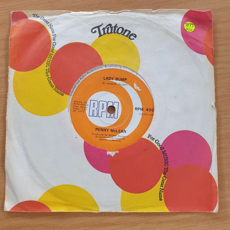 Penny McLean  Lady Bump  - Vinyl 7" Record  (VG+)