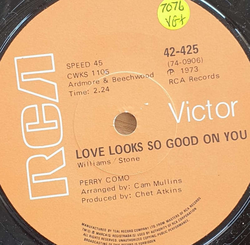 Perry Como  And I Love You So - Vinyl 7" Record  (VG+)