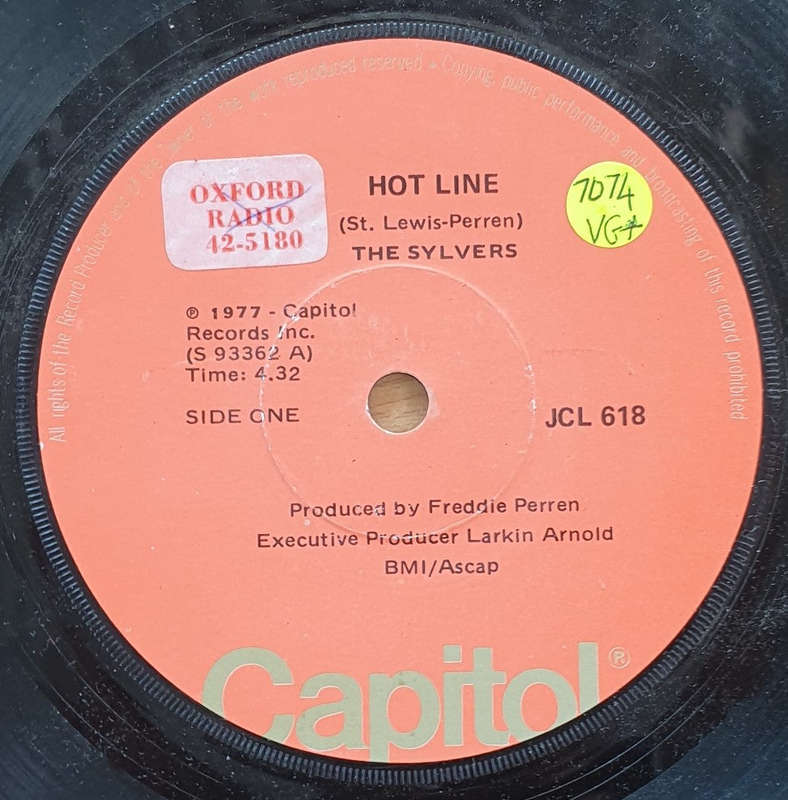 The Sylvers  Hot Line - Vinyl 7" Record  (VG+)