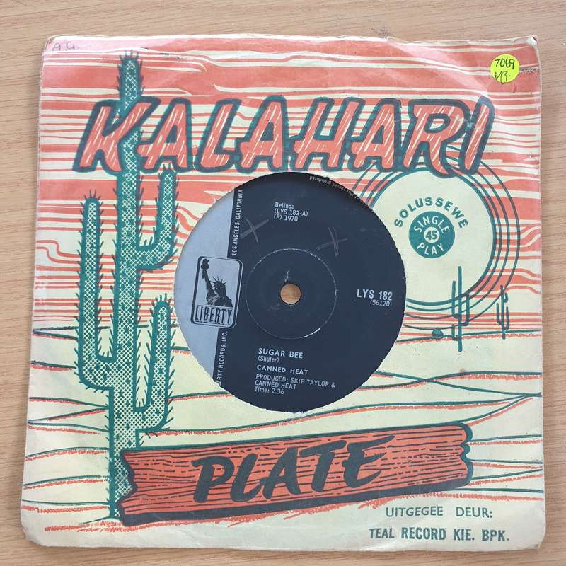 Canned Heat  Sugar Bee - Vinyl 7" Record  (VG+)