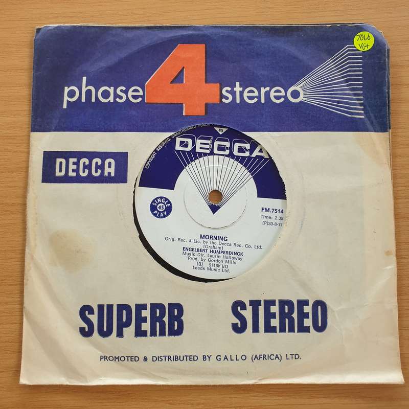 Engelbert Humperdinck  Another Time, Another Place - Vinyl 7" Record  (VG+)