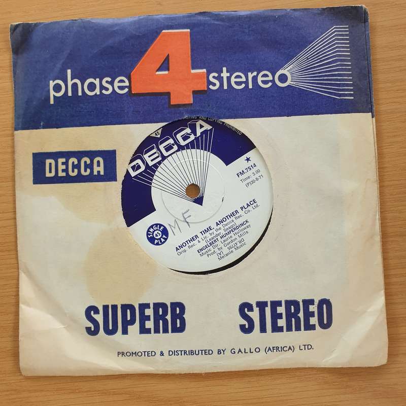 Engelbert Humperdinck  Another Time, Another Place - Vinyl 7" Record  (VG+)