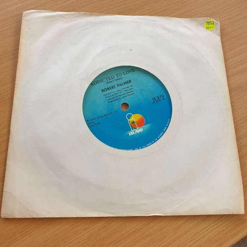 Robert Palmer  Addicted To Love - Vinyl 7" Record - Very-Good+ Quality (VG+)