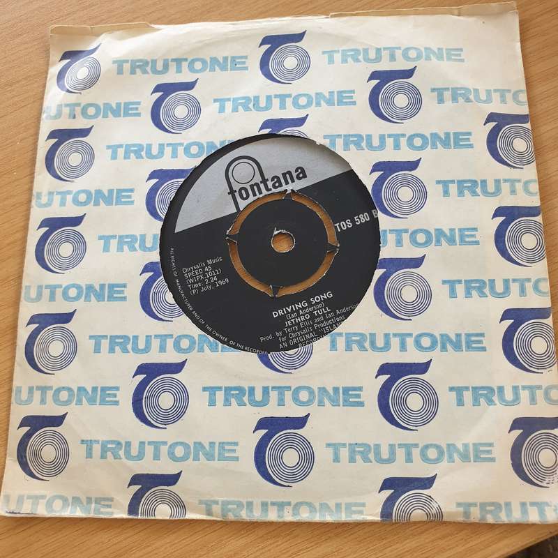 Jethro Tull  Living In The Past / Driving Song  - Vinyl 7" Record  (VG+)