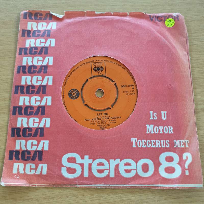 Paul Revere & The Raiders  Let Me / I Don't Know  - Vinyl 7" Record  (VG+)