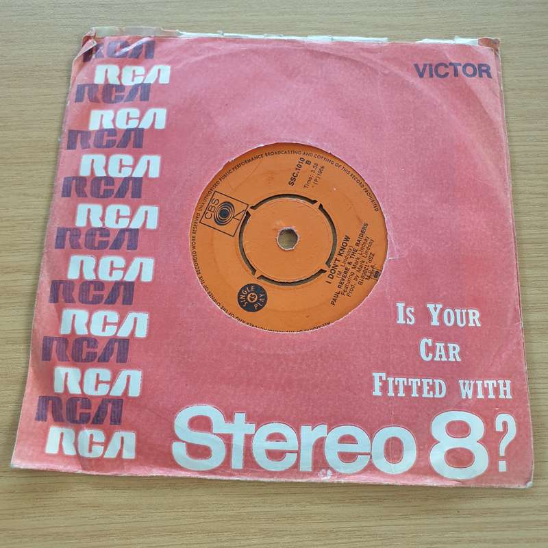 Paul Revere & The Raiders  Let Me / I Don't Know  - Vinyl 7" Record  (VG+)