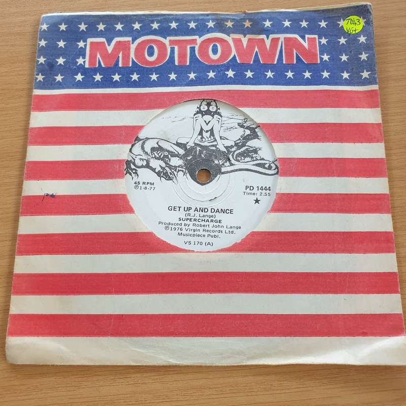 Supercharge  Get Up And Dance - Vinyl 7" Record  (VG+)