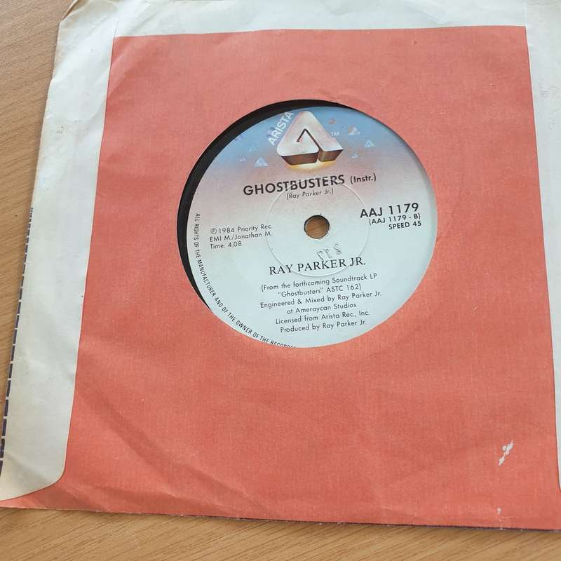Ray Parker Jr.  Ghostbusters  - Vinyl 7" Record  (VG)