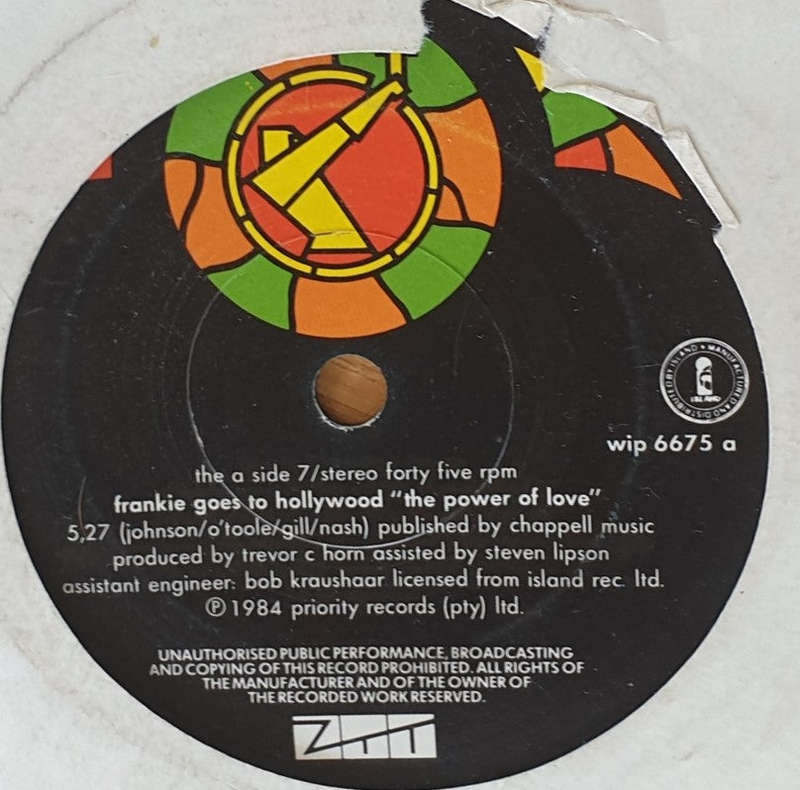Frankie Goes To Hollywood  The Power of Love  - Vinyl 7" Record  (VG)