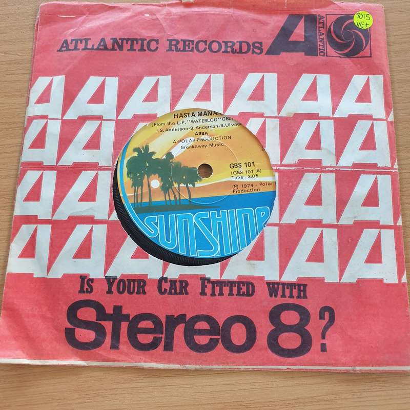 ABBA  Hasta Mañana - Vinyl 7" Record  (VG+)