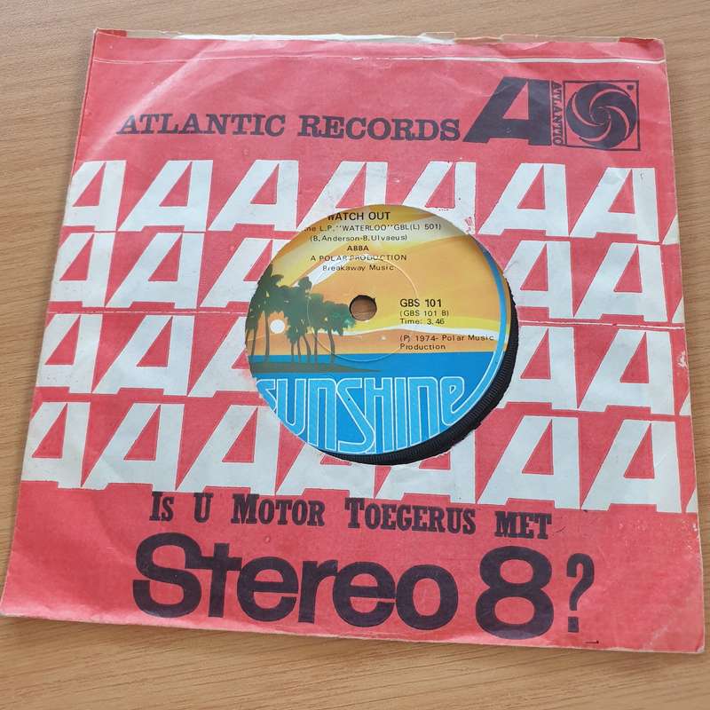 ABBA  Hasta Mañana - Vinyl 7" Record  (VG+)