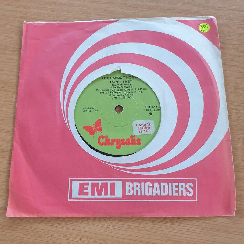 Racing Cars  They Shoot Horses Don't They - Vinyl 7" Record  (VG+)