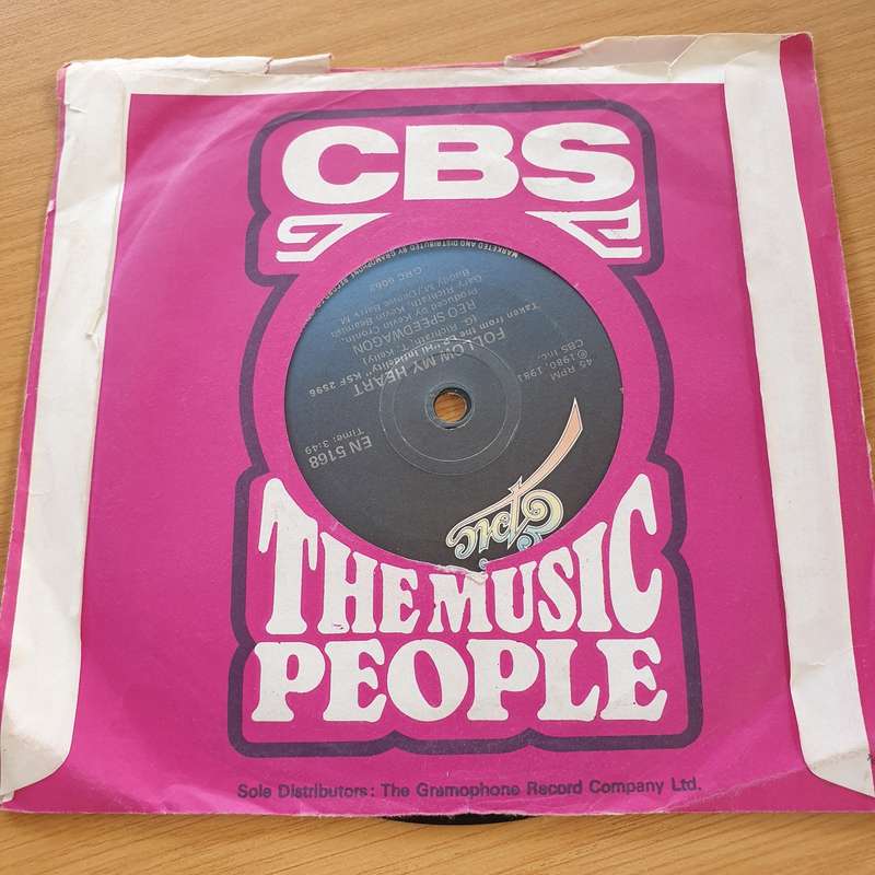 REO Speedwagon  Keep On Loving You / Follow My Heart   - Vinyl 7" Record  (VG+)