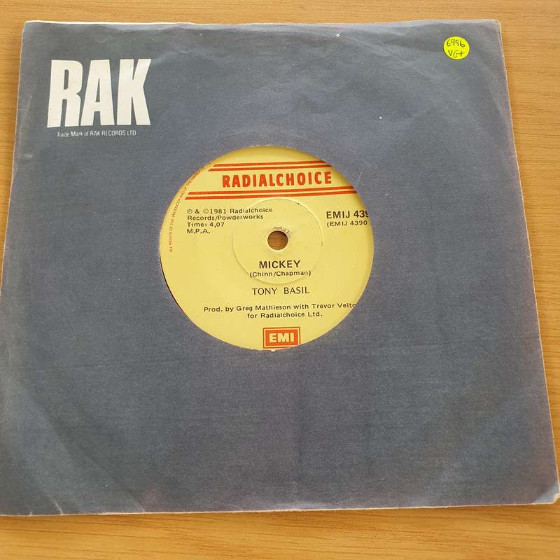 Toni Basil  Mickey  - Vinyl 7" Record  (VG+)
