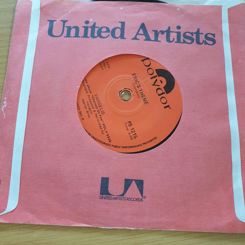Vangelis  Chariots Of Fire (Titles)  - Vinyl 7" Record  (VG+)