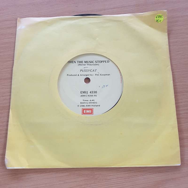 Pussycat   Then The Music Stopped / Cha Cha Me Baby - Vinyl 7" Record  (VG+)