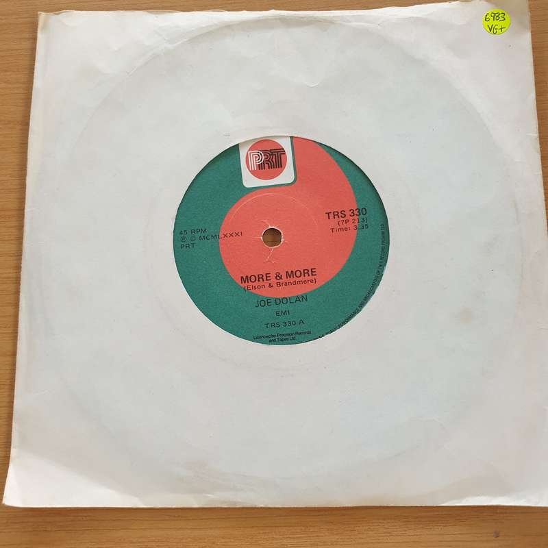 Joe Dolan  More And More / Mysterious Lady - Vinyl 7" Record  (VG+)