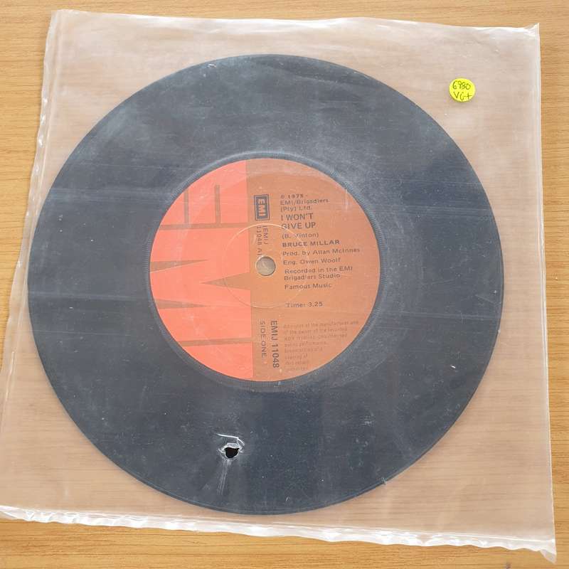 Bruce Millar  I Won't Give Up / Any Dream Will Do - Vinyl 7" Record  (VG+)