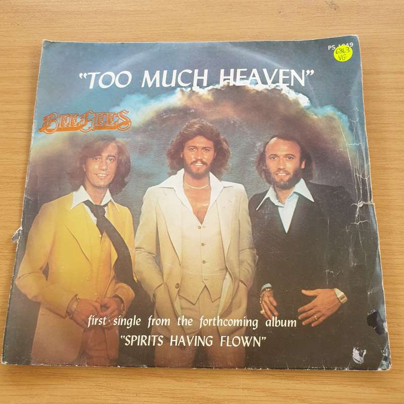 Bee Gees  Too Much Heaven  - Vinyl 7" Record  (VG)