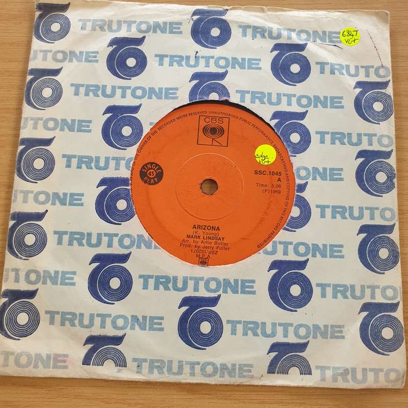 Mark Lindsay  Arizona - Vinyl 7" Record  (VG+)