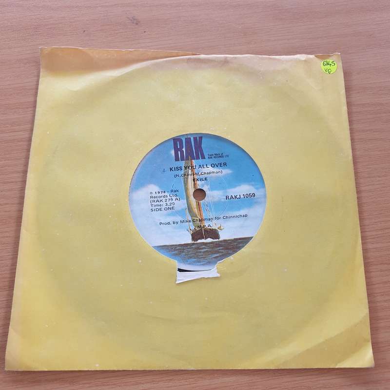 Exile   Kiss You All Over - Vinyl 7" Record  (VG)
