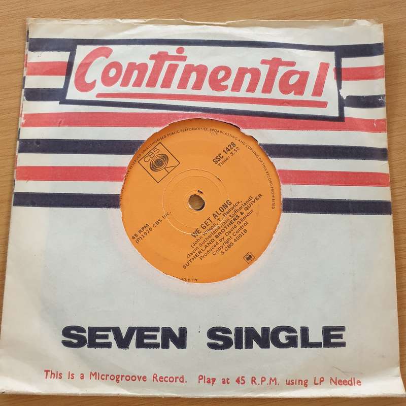 Sutherland Brothers & Quiver  Arms Of Mary / We Get Along - Vinyl 7" Record  (VG+)