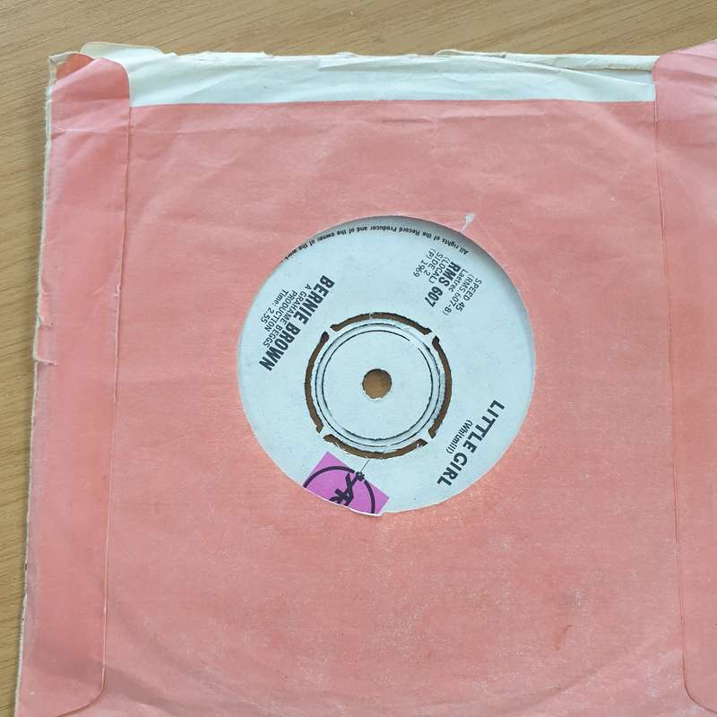 Bernie Brown  In A Matter Of A Moment (Rare SA) - Vinyl 7" Record  (VG+)