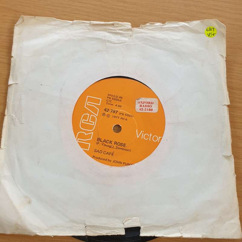 Sad Café  Black Rose / Babylon - Vinyl 7" Record  (VG+)